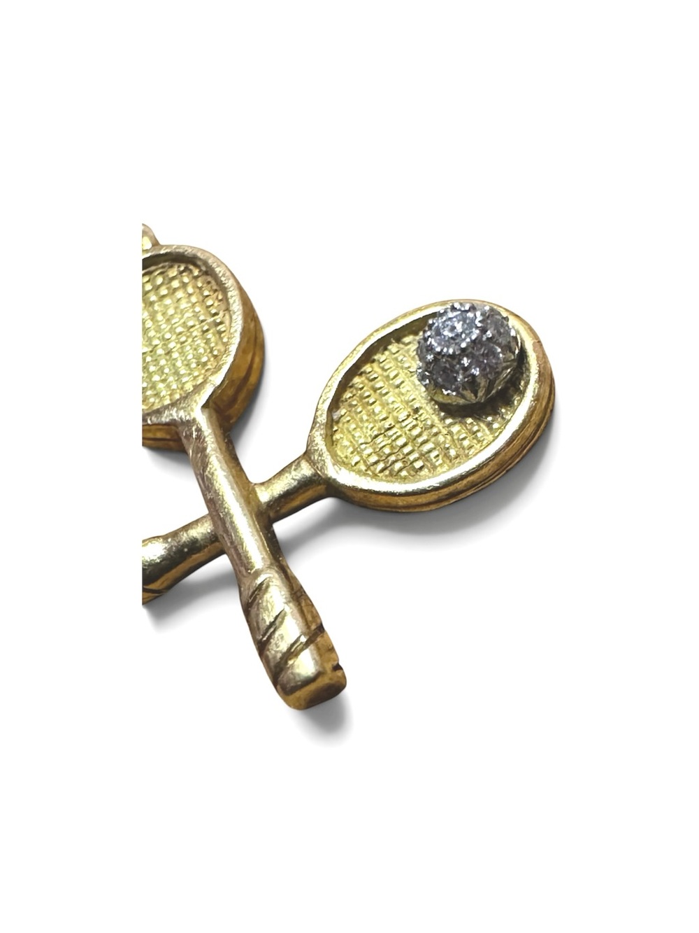 Tiffany & Co. Gold and Silver Tennis Racket Brooch Charm - Picture 4 of 5